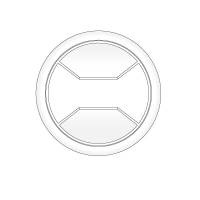 Kabelgennemf&oslash;ring &Oslash;88 mm, Hvid