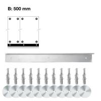 V&aelig;gkit til montering af skabs bredde 500mm
