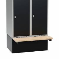 H&oslash;j sokkel siddeb&aelig;nk i birk 800x550mm