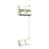 BST Kombination A, P&aring;bygningssektion 2 pladser B 600 mm, hvid