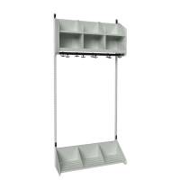 BST Kombination A, Startsektion 3 pladser B 900 mm, lys gr&aring;