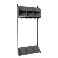 BST Kombination A, Startsektion 3 pladser B 900 mm, m&oslash;rk gr&aring;