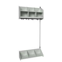 BST Kombination A,  P&aring;bygningssektion 3 pladser B 900 mm, lys gr&aring;