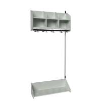 BST Kombination B,  P&aring;bygningssektion 3 pladser B 900 mm, lys gr&aring;