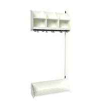 BST Kombination B,  P&aring;bygningssektion 3 pladser B 900 mm, hvid