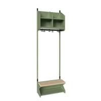 BST Kombination D,  Startsektion 2 pladser B 600 mm, gr&oslash;n