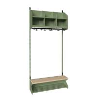 BST Kombination D,  Startsektion 3 pladser B 900 mm, gr&oslash;n