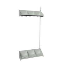 BST Kombination E,  P&aring;bygningssektion 3 pladser B 900 mm, lys gr&aring;