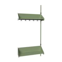 BST Kombination F, P&aring;bygningssektion 3 pladser B 900 mm, gr&oslash;n