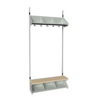 BST Kombination G, Startsektion 3 pladser B 900 mm, lys gr&aring;