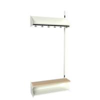 BST Kombination H, P&aring;bygningssektion 3 pladser B 900 mm, hvid