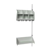 BST Kombination B, P&aring;bygningssektion 3 pladser B 750 mm, lys gr&aring;