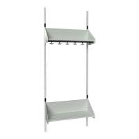 BST Kombination F, Startsektion 3 pladser B 750 mm, lys gr&aring;