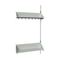 BST Kombination F, P&aring;bygningssektion 4 pladser B 10000 mm, lys gr&aring;