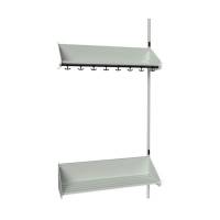 BST Kombination F, P&aring;bygningssektion 4 pladser B 10000 mm, lys gr&aring;