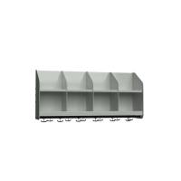 BST Garderobehylde, 4 pladser B1000 mm Lys gr&aring;