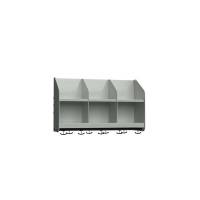 BST Garderobehylde, 3 pladser B750 mm Lys gr&aring;