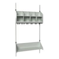 BST Kombination B, Startsektion 4 pladser B 1000 mm, lys gr&aring;