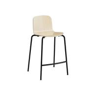 Barstol ADD Birk laminat, sorte ben, h&oslash;jde 620 mm