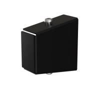 Endeafslutning st&oslash;vleoph&aelig;ng + knager&aelig;kke, sort