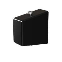 Endeafslutning st&oslash;vleoph&aelig;ng + knager&aelig;kke, sort