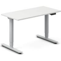 H&aelig;ve-s&aelig;nkebord DNA, Hvid 1200x600mm 2-ben/Alugr&aring;