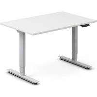 H&aelig;ve-s&aelig;nkebord DNA, Hvid 1200x800mm 2-ben/Alugr&aring;