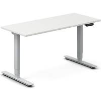 H&aelig;ve-s&aelig;nkebord DNA, Hvid 1400x600mm 2-ben/Alugr&aring;