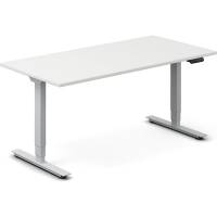 H&aelig;ve-s&aelig;nkebord DNA, Hvid 1600x800mm 2-ben/Alugr&aring;