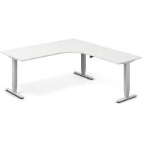 H&aelig;ve-s&aelig;nkebord DNA, Hvid 1800x2000mm H&oslash;jre 3-ben/Alugr&aring;