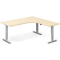 H&aelig;ve-s&aelig;nkebord DNA, Birk 1800x1800 mm H&oslash;jre 3-ben/Alugr&aring;