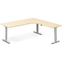 H&aelig;ve-s&aelig;nkebord DNA, Birk 2000x2000 mm H&oslash;jre 3-ben/Alugr&aring;