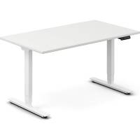 H&aelig;ve-s&aelig;nkebord DNA, Hvid 1400x800mm 2-ben/Hvid