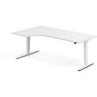 H&aelig;ve-s&aelig;nkebord DNA, Hvid 2000x1200mm Venstre 2-ben/Hvid