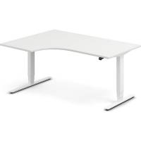 H&aelig;ve-s&aelig;nkebord DNA, Hvid 1600x1200mm Venstre 2-ben/Hvid