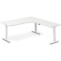 H&aelig;ve-s&aelig;nkebord DNA, Hvid 1800x2000mm H&oslash;jre 3-ben/Hvid