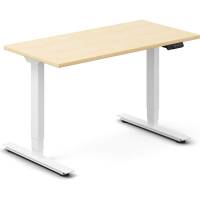 H&aelig;ve-s&aelig;nkebord DNA, Birk 1200x600 mm 2-ben/Hvid