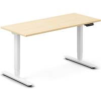 H&aelig;ve-s&aelig;nkebord DNA, Birk 1400x600 mm 2-ben/Hvid