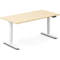 H&aelig;ve-s&aelig;nkebord DNA, Birk 1600x800 mm 2-ben/Hvid