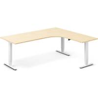 H&aelig;ve-s&aelig;nkebord DNA, Birk 2000x1800 mm H&oslash;jre 3-ben/Hvid