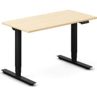 H&aelig;ve-s&aelig;nkebord DNA, Birk 1200x600 mm 2-ben/Sort