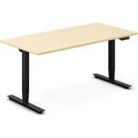 H&aelig;ve-s&aelig;nkebord DNA, Birk 1600x800 mm 2-ben/Sort