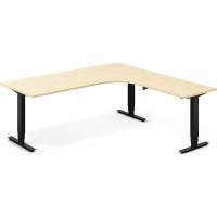 H&aelig;ve-s&aelig;nkebord DNA, Birk 2000x2000 mm H&oslash;jre 3-ben/Sort