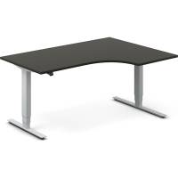 H&aelig;ve-s&aelig;nkebord DNA, Antracit 1600x1200 mm H&oslash;jre 2-ben/Alugr&aring;
