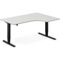 H&aelig;ve-s&aelig;nkebord DNA, Lysgr&aring; 1600x1200 mm H&oslash;jre 2-ben/Sort