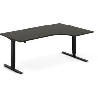 H&aelig;ve-s&aelig;nkebord DNA, Antracit 1800x1200 mm H&oslash;jre 2-ben/Sort