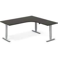 H&aelig;ve-s&aelig;nkebord DNA, Antracit 1800x1800 mm H&oslash;jre 3-ben/Alugr&aring;