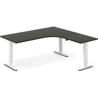 H&aelig;ve-s&aelig;nkebord DNA, Antracit 1800x1800 mm H&oslash;jre 3-ben/Hvid