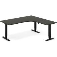 H&aelig;ve-s&aelig;nkebord DNA, Antracit 1800x1800 mm H&oslash;jre 3-ben/Sort