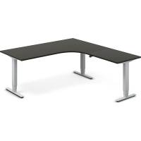 H&aelig;ve-s&aelig;nkebord DNA, Antracit 1800x2000 mm H&oslash;jre 3-ben/Alugr&aring;